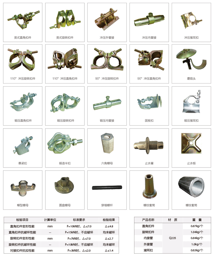 脚手架配件系列 扣件