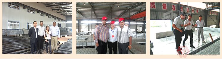 元拓客户参观 浙江厂家直销各种规格的 镀锌钢跳板 钢架板 质量保证 工厂情况