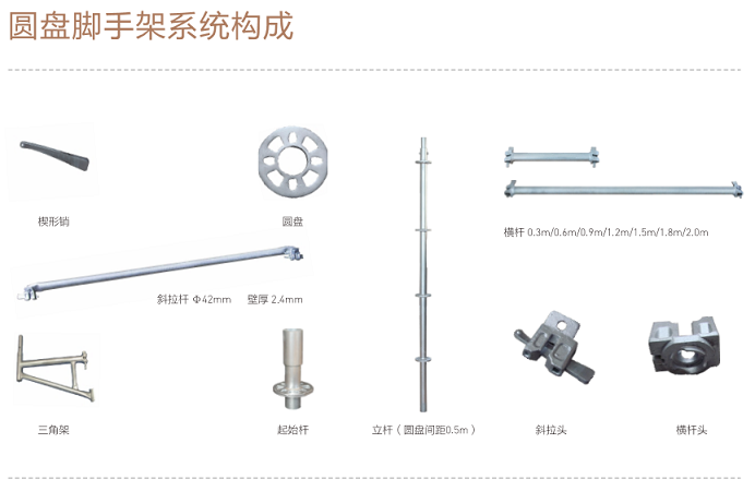 元拓集团：圆盘脚手架组成结构