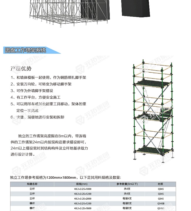 承插型盘扣式脚手架