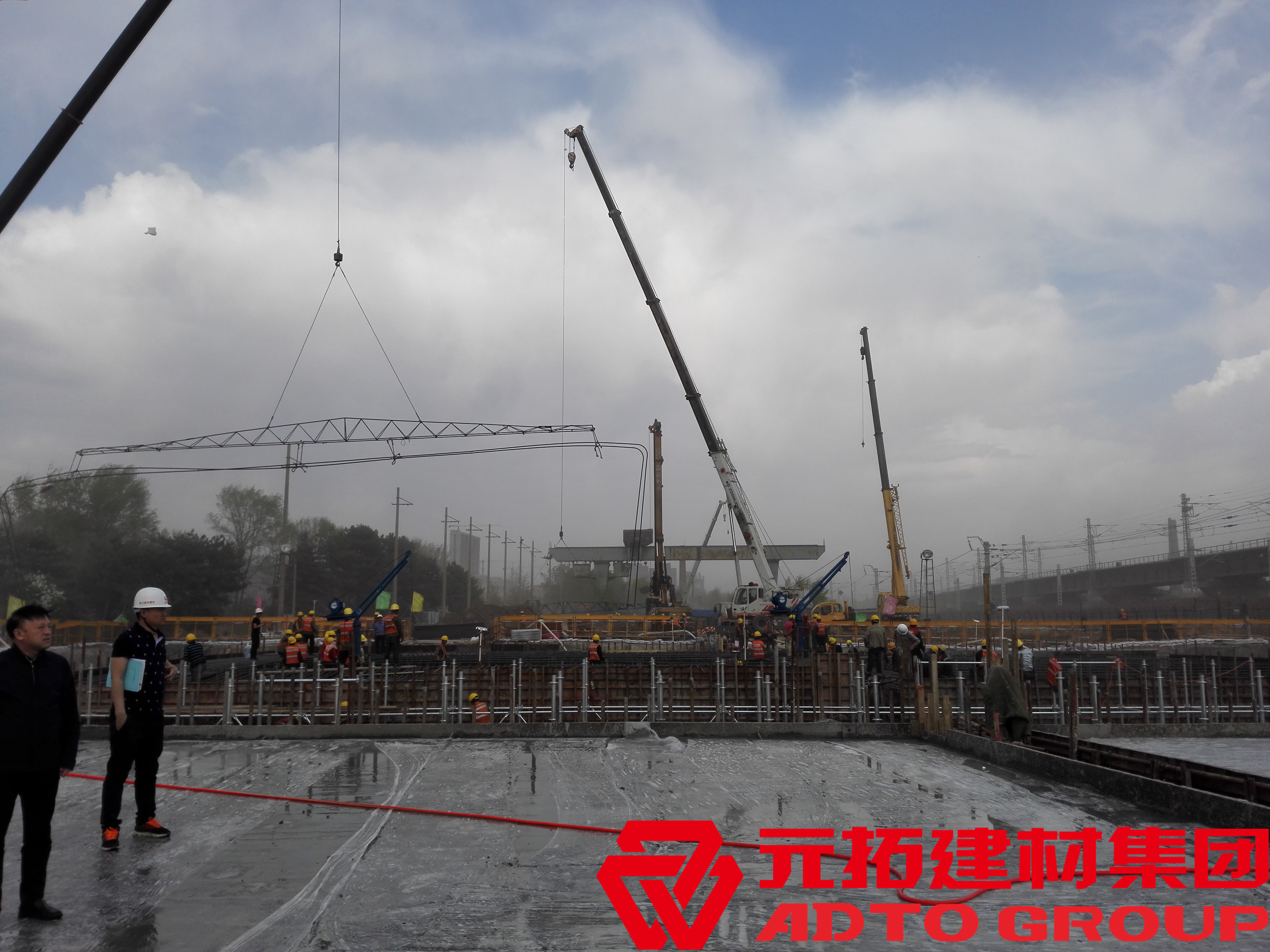 郑州新机场项目使用元拓承插型盘扣式钢管支架