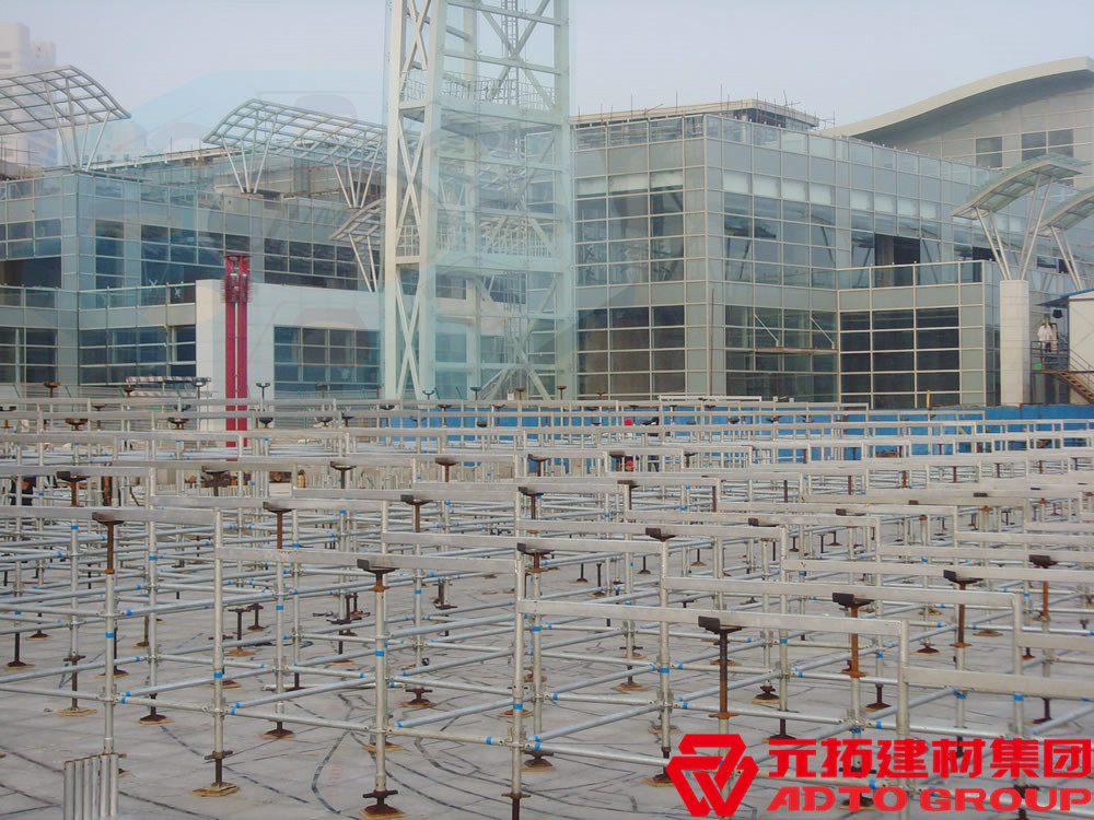 青岛2008年奥帆赛启动仪式看台架使用元拓盘扣支架