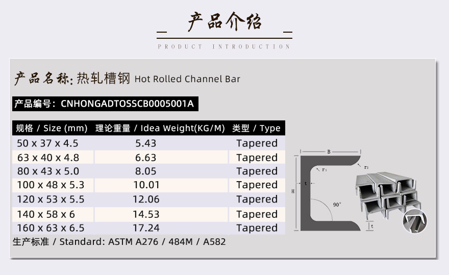 不锈钢槽钢厂家产品介绍